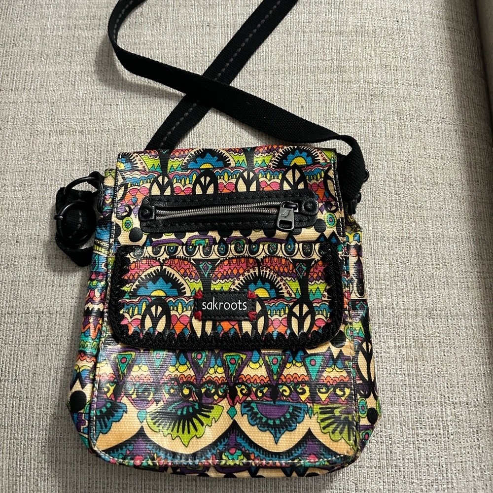 Sakroots Colorful Patterned Crossbody Bag